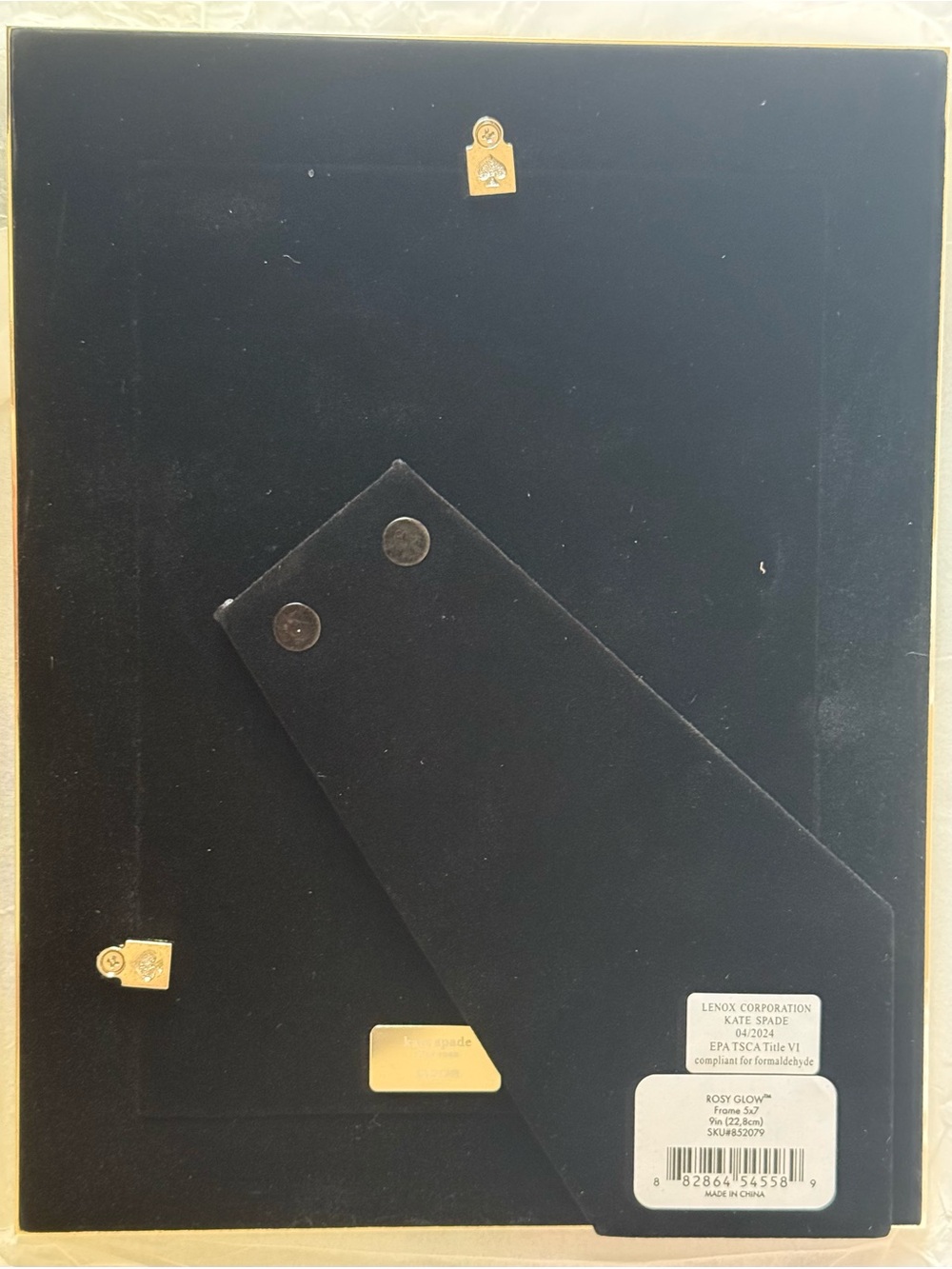 kate spade Rose Gold and White Picture Frame - Picture 3 of 6